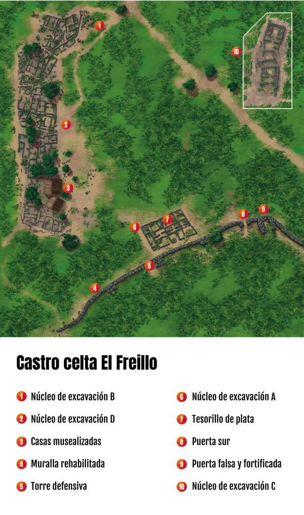 mapa castro celta candeleda avila