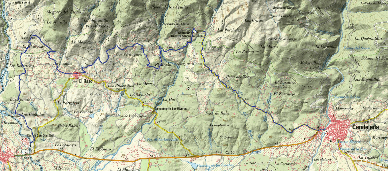 15mapa topografico GR180 ETAPA 1