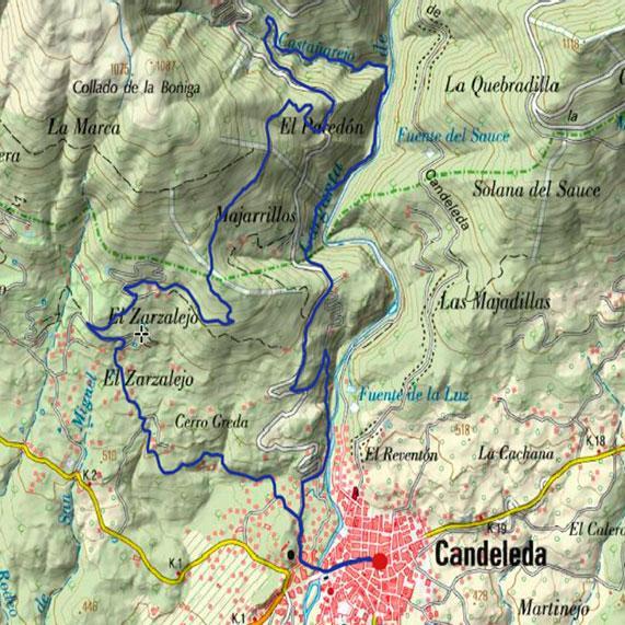 2mapa topografico Arroyo de Castanarejo